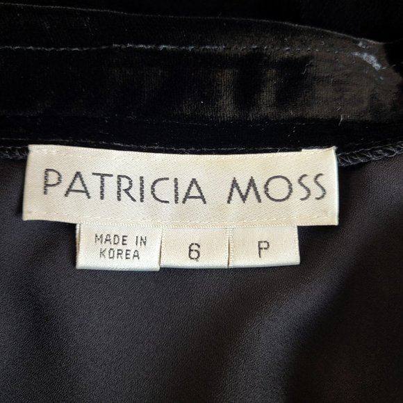 Patricia Moss Black Velvet Swingy Flared Skirt, Size 6 Petite, GUC - Picture 6 of 9